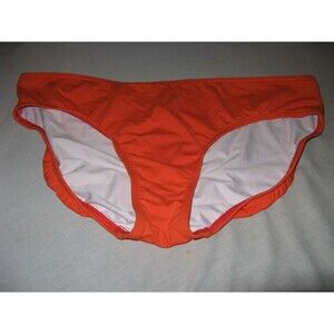 Lands End Orange Bikini Bottom Women Swim Panties Size 18 NWOT